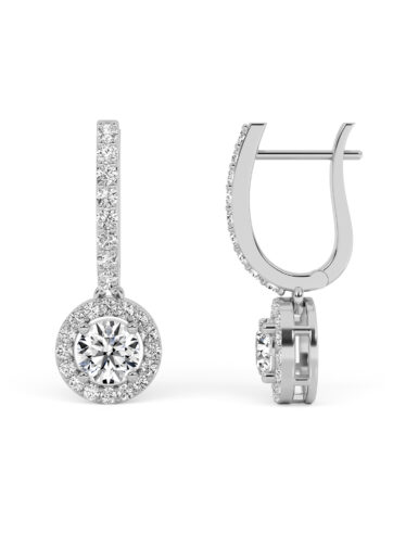 Halo Setting Earrings