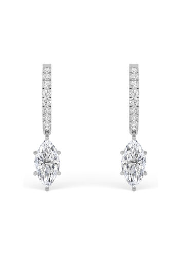 Marquise Solitaire Hanging Earring