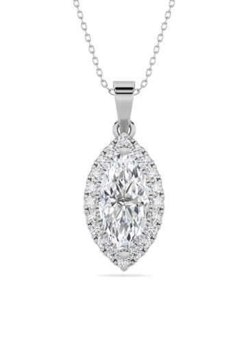 Marquise Halo Setting Pendent