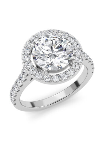 Halo Setting Round Ring